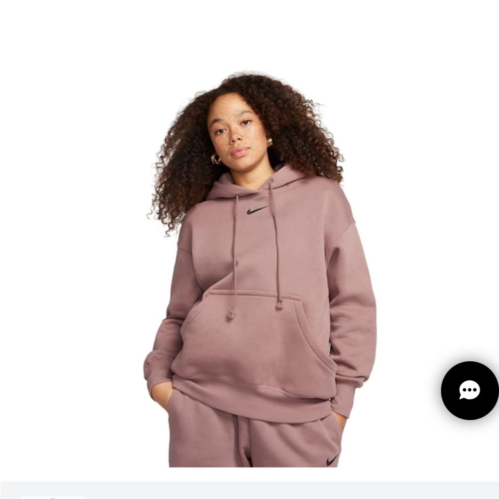 Women’s Nike Mauve Oversized Hoodie Size Large